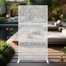 Outdoor Privacy Fence Screen - Stylish Freestanding Decorative Panel