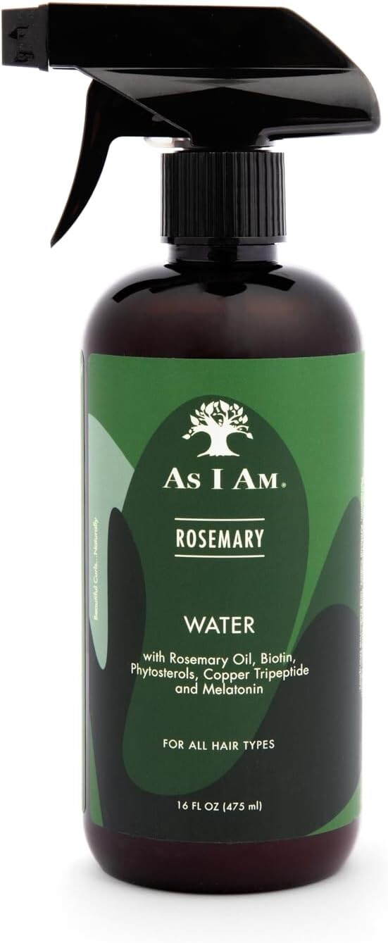 AS I AM Rosemary Water Rosemary Oil Biotin Hydrating Scalp Refreshing Hair Spray