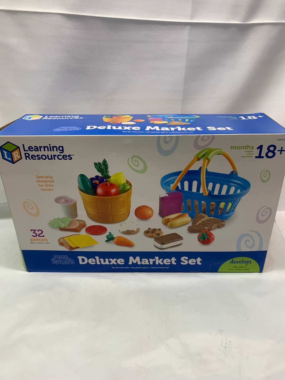 Learning Resources New Sprouts Deluxe Market Set- 32 pcs *Ne
