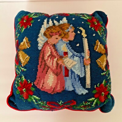 christmas needlepoint pillows