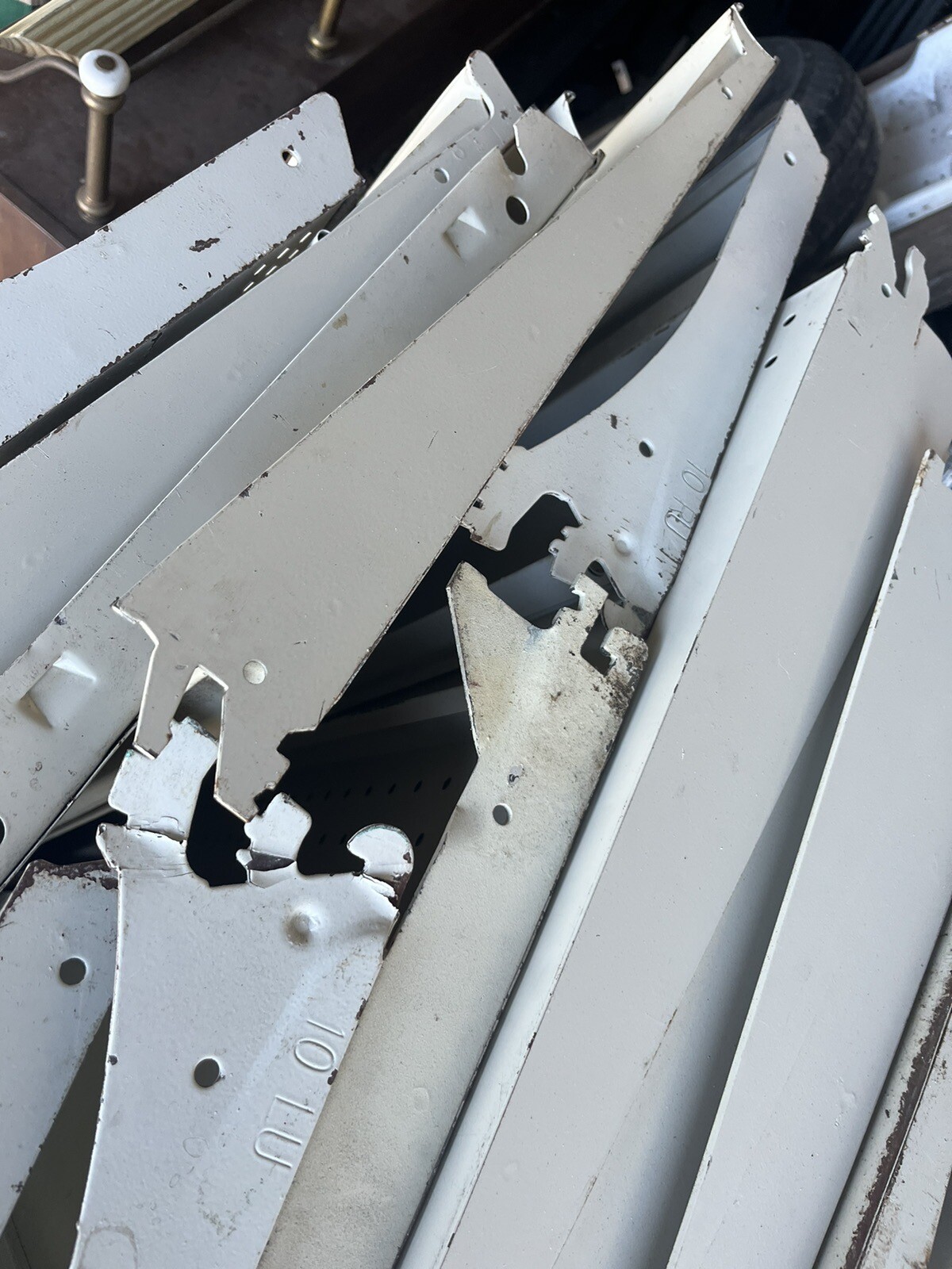 Gondola Shelving Lot Of 15 Metal Shelves Used AISLE Store Fixtures