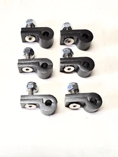 3/16 BRAKE HARD LINE P MOUNTING CLAMP BLACK ALUMINUM (SET OF 6)