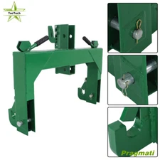 For Cat 1 & 2 Tractors W/ 2" Receiver Hitch 3000 LB Steel 3 Point Quick Hitch