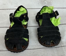 OshKosh B'Gosh TODDLER GIRLS SHOES Size 5 Black Suede Like