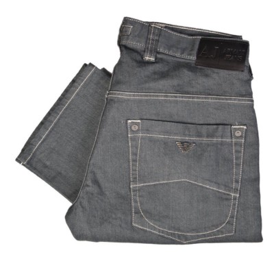 Armani Jeans Giorgio Armani J08 regular fit Comfort en tissu gris W28 L32 Jeans | eBay