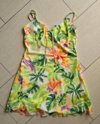 Forever 21 Womens green Tropical Sleeveless Dress Lined Mini Dress NEW | eBay Forever 21 Womens green Tropical Sleeveless Dress Lined Mini Dress NEW | eBay