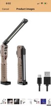 Foldable Rechargeable COB LED Work Light - 2000 Lumens, 7 Modes