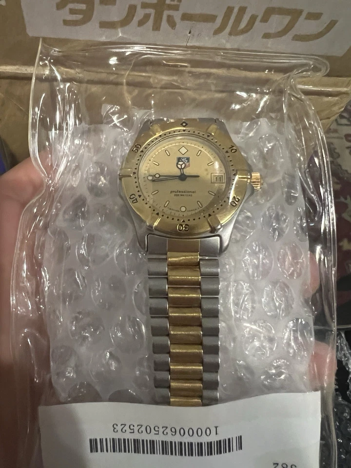 [N MINT] Tag Heuer 2000 Professional WE1122-R Gold White Dial Quartz Men's Watch - Image 2 of 3