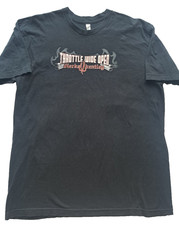 Men's Throttle Wide Open Dierks Bentley Graphic T-Shirt Black Made in/USA Size X