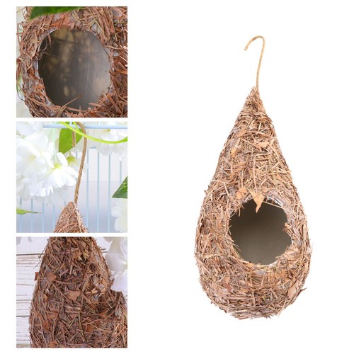 Artificial Bird Nest Weaving Grass Nest Straw Birds Nest Birds Supplies ( - Picture 11 of 12