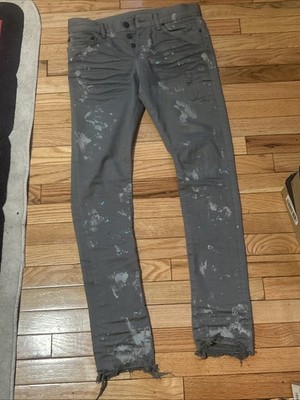 Men's John Elliot Cast Designed Jeans Size 28 Made In USA Button Fly