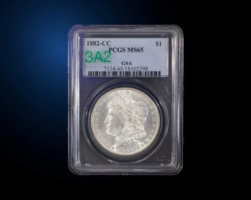 1882-CC VAM-3A2 PCGS MS65 GSA Morgan Silver Dollar