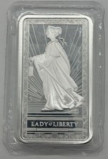 PAMP Suisse 10 Ounces Fine Silver 999.0 Lady Of Libery Silver Bar