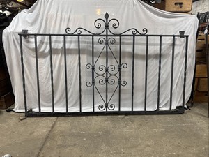 Old Spanish window iron railing window grid 61.5 by 38 Spanish romantic