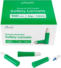 ® Safety Lancets 26G X 1.8Mm – 100 Count | Gentle & Painless | Sterile, Preloade
