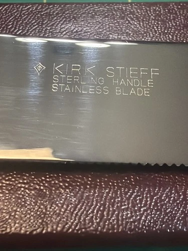 S. Kirk & Son Sterling Silver Repousse Wedding Cake Knife