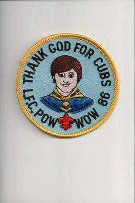 1986 Last Frontier Council Thank God For Cubs Pow Wow patch
