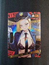 Android 18 Dragonball Police Officer CR-03 Femme Fatale Waifu Goddess Story Card
