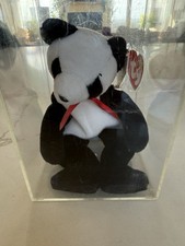 NEW with Tags Vintage TY Beanie Baby Fortune Retired in Hard Shell Case
