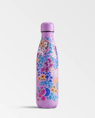 Chillys Mehrweg Edelstahl Trinkflasche 500ml B500FLEBL Leopard Blossom