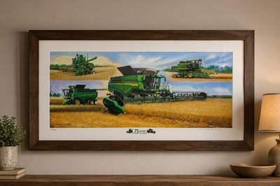 #ad #ad John Deere 75th Anniversary Edition X9 Combine POSTER 12.5W X 26L Inches $24.99