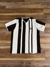 Camiseta deportiva a rayas de fútbol nacional Puma Italia de colección de los 90 para hombre camiseta XL Italia rara