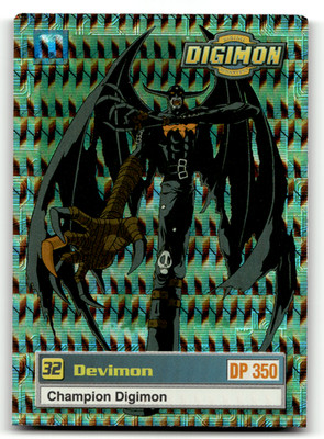Digimon - Devimon 30 - PRISM FOIL - Animated Series Upper Deck 1999