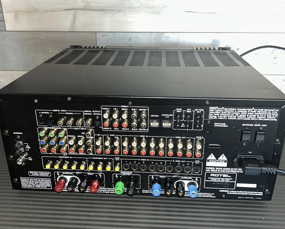 Rotel RSX-1065 Surround Sound Receiver No Remote Fully Tested! - Image 2 of 3