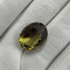 Natural Bio-Lemon Quartz Oval Cut Loose Gemst...