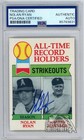Nolan Ryan 1979 Topps Record Holders Autograph Card #417 PSA/DNA Authentic