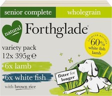 Forthglade Wet Dog Food Variety Pack (12 x 395g Trays) - Senior 7 Years+, Whole 3.63 per kilo