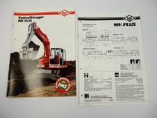 2 Prospekte O&K MH Plus Hydraulikbagger 1990/91