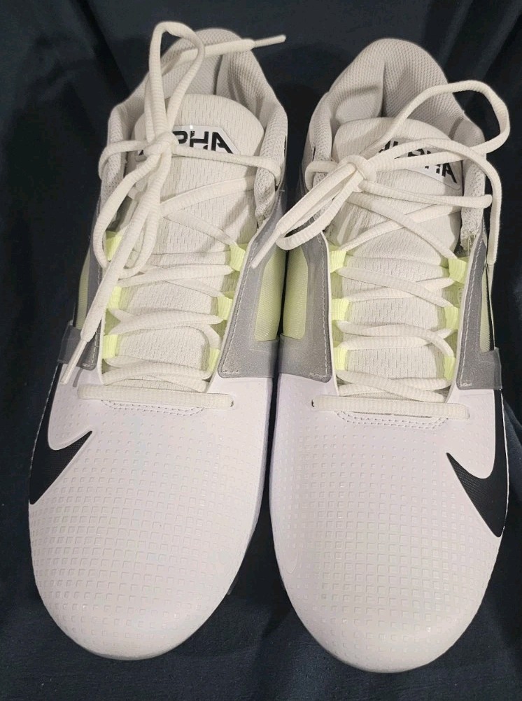 Nike Alpha Menace 4 Pro Football Cleats White FD7037-100 Men  display picture 3