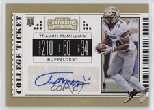 2019 Panini Contenders Draft Picks College Ticket Travon McMillian Auto 14md
