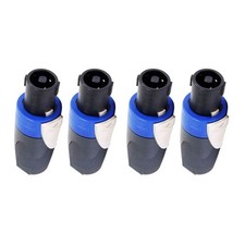 4 NL4FC Speaker 4 Pole Cable Plug Connector for Audio Speaker Replace Parts