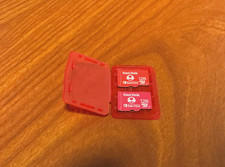 Two New Nintendo Switch Sandisk 128gb Micro SD Cards. Nintendo Switch XC Speed 1