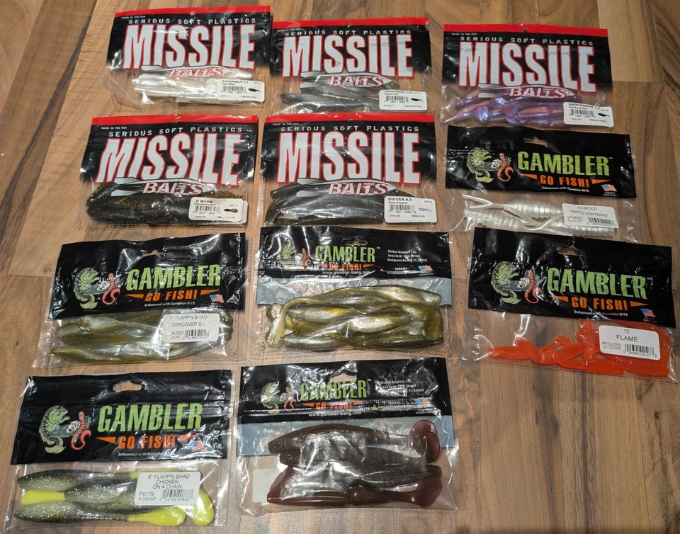 Großes Mixpaket (ü 40 Tüten):  Keitech, Reins und mehr (siehe Beschreibung) - Bild 3 von 4