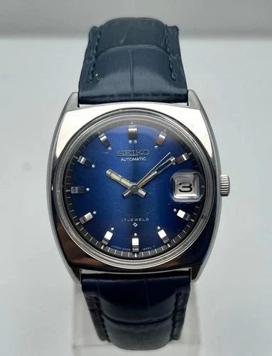 Vintage Seiko Automatic 6308-8020 Rare Blue Dial Japan Made Men’s Wrist Watch