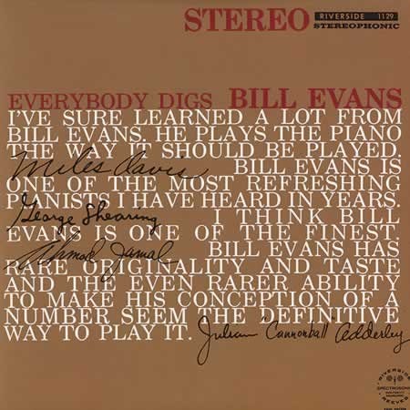 Bill Evans Trio - Everybody Digs Bill Evans (180g 2LP 45RPM Analogue Productions