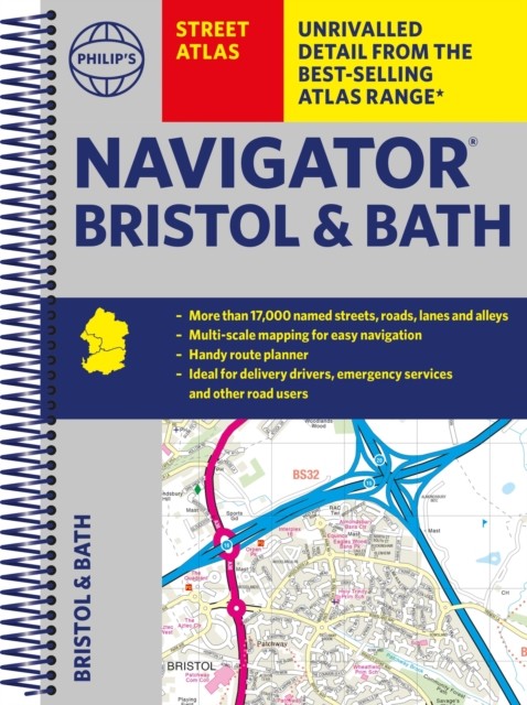 Philip's Street Atlas Navigator Bristol & by Philip's Maps (Spiral 2022) - Image 4
