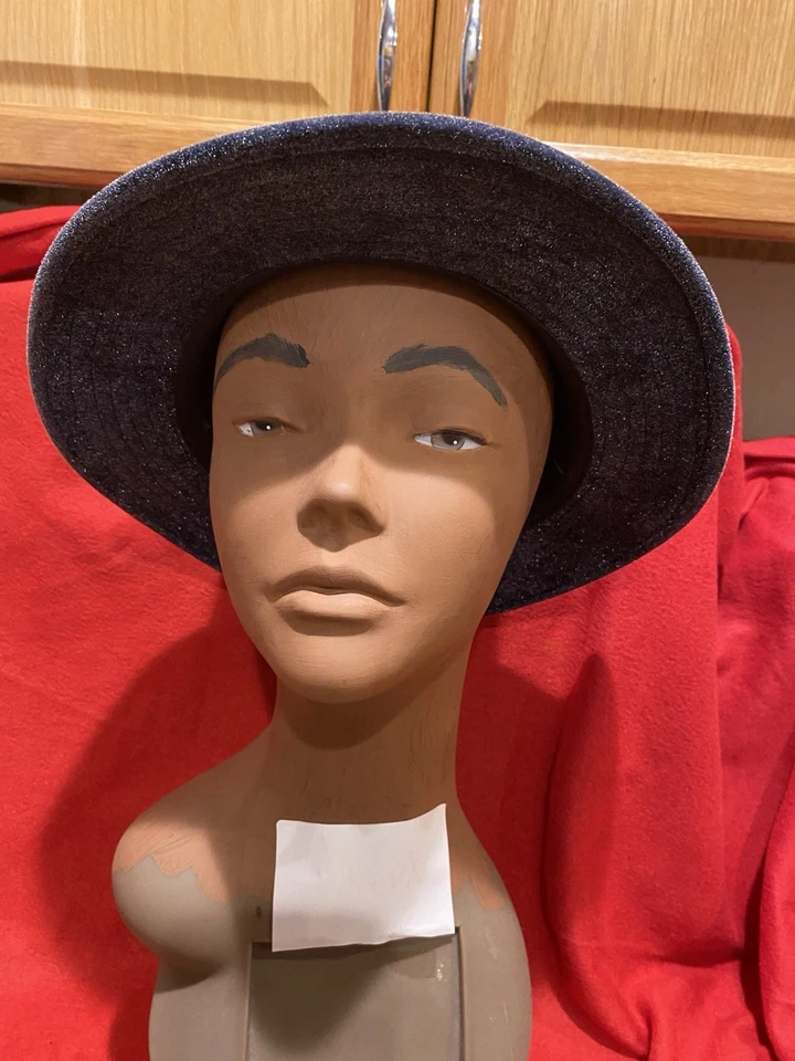 Sombrero Fedora Gris Oscuro con Banda Negra LC Canto Diseñador Italiano Hecho en Italia Foto 2 de 4