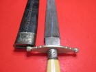 SHEATH KNIFE SHEFFIELD VICTORIAN STERLING HALLMARKS CIVIL WAR SPANISH OLD  RARE — photo 9