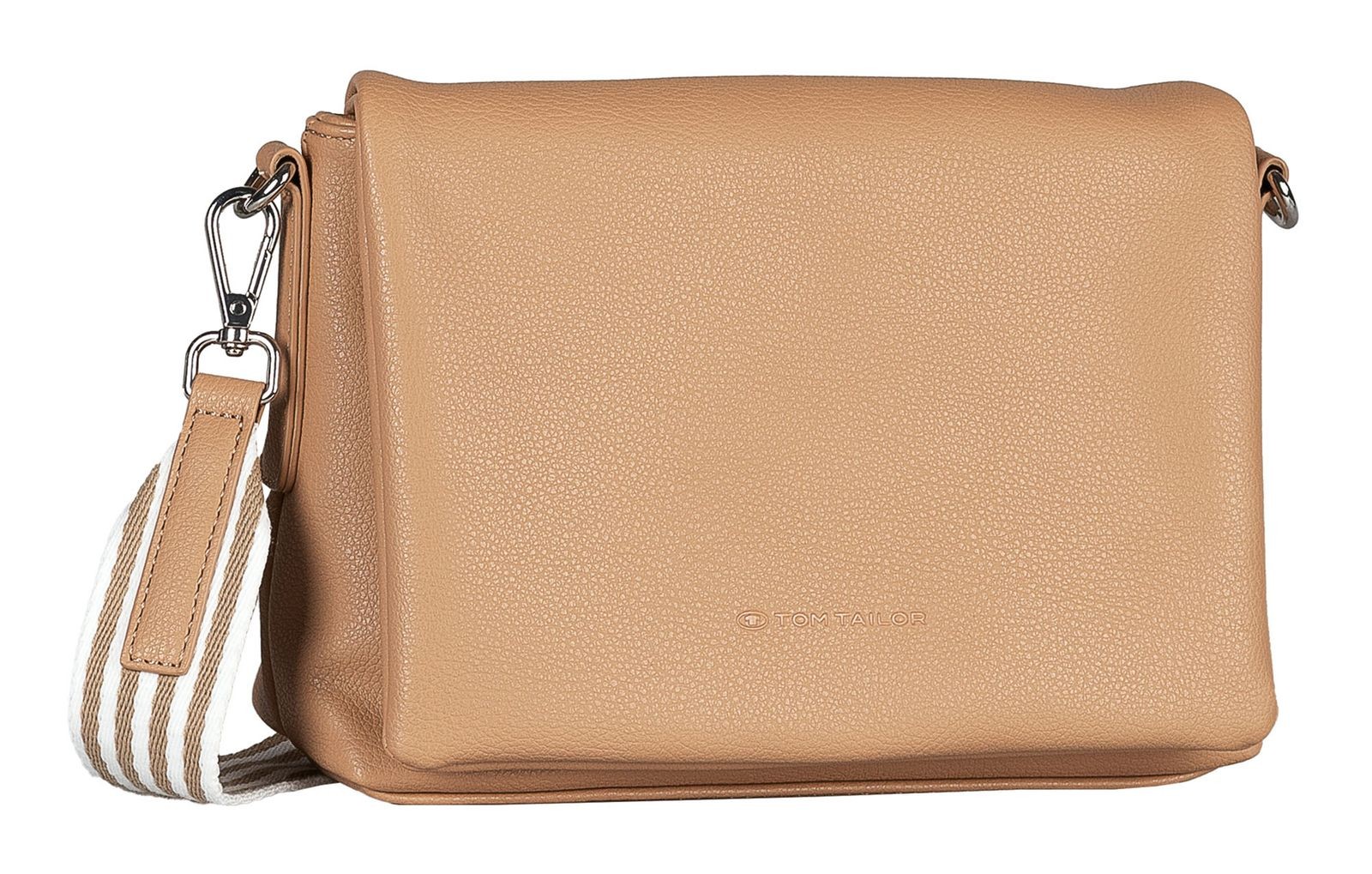 TOM TAILOR cross body bag Orla Stripe Flap Bag No Zip S Camel