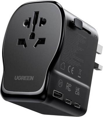 UGREEN 65W Reiseadapter Weltweit mit USB-C - Universal Adapter für über 200
