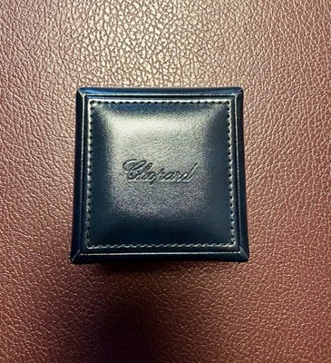 CHOPARD BLUE HINGED Presentation Box For Ring, Cuff, Earrings, Incl Exterior Box