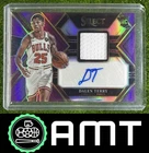 Dalen Terry RC 2022-23 Panini Select 51/99 Rookie Jersey Auto Purple Bulls Patch