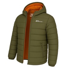 MRK Seasons Men's Padded Warm Puffer Jacket Water Resistant Casual Coat