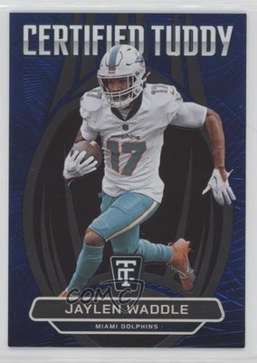 2024 Panini Totally Certified Tuddy Mirror Blue 80/199 Jaylen Waddle #15 02zm