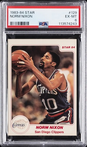 Norm Nixon #129 1983 Star card