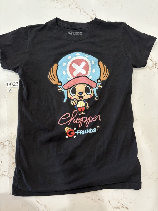 One Piece Anime Chopper G-Friends Shirt Toei Animation Unisex Size M Black 